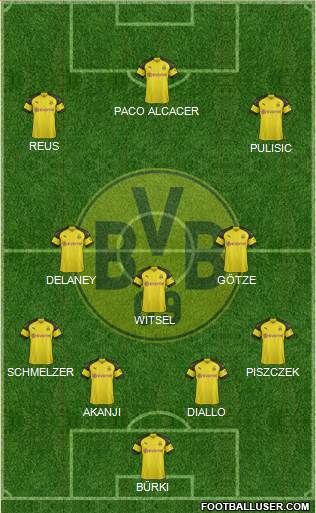 Borussia Dortmund Formation 2018