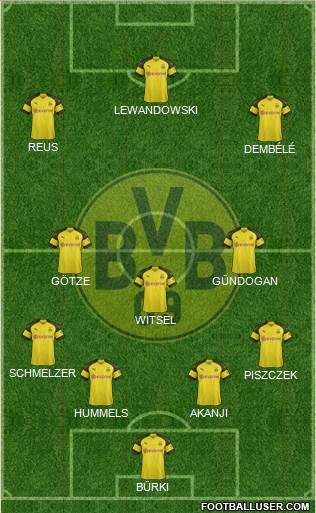 Borussia Dortmund Formation 2018