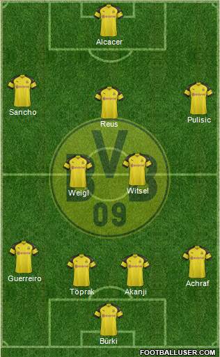 Borussia Dortmund Formation 2018