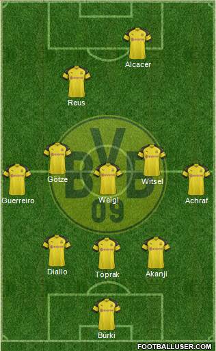 Borussia Dortmund Formation 2018