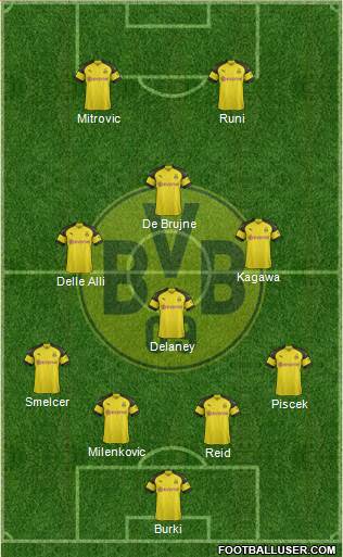 Borussia Dortmund Formation 2018