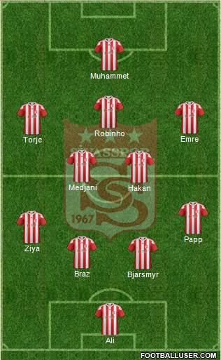 Sivasspor football formation