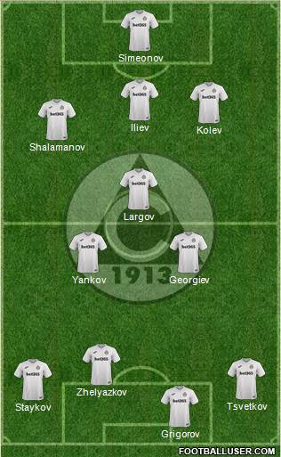 Slavia (Sofia) football formation