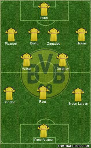 Borussia Dortmund Formation 2018
