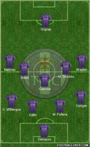 Toulouse Football Club Formation 2018