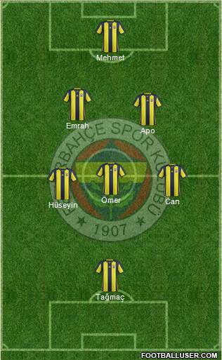 Fenerbahçe SK Formation 2018