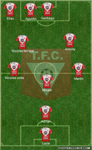 Tacuarembó Fútbol Club Formation 2018