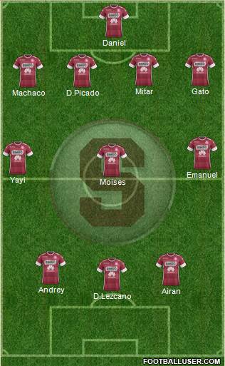 CD Saprissa football formation