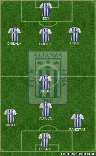 C Alianza Lima Formation 2018