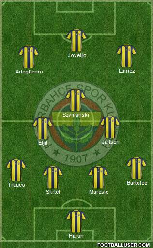 Fenerbahçe SK Formation 2018