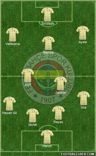 Fenerbahçe SK Formation 2018