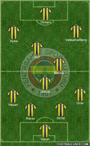 Fenerbahçe SK Formation 2018