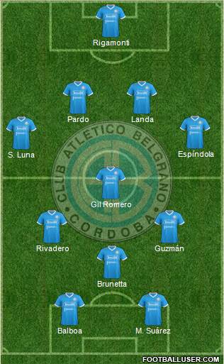 Belgrano de Córdoba Formation 2018