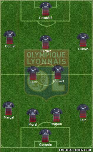 Olympique Lyonnais Formation 2018