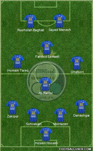 Esteghlal Tehran Formation 2018