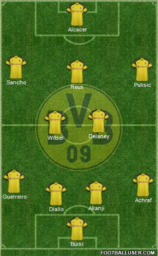 Borussia Dortmund Formation 2018