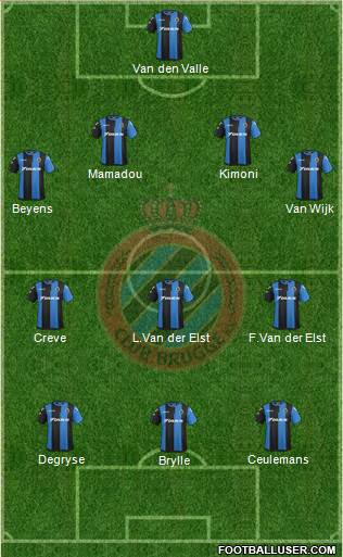 Club Brugge KV Formation 2018