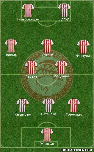 Olympiakos SF Piraeus Formation 2018