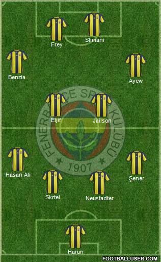 Fenerbahçe SK Formation 2018