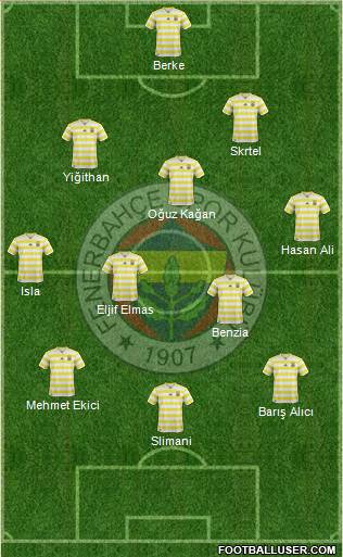 Fenerbahçe SK Formation 2018