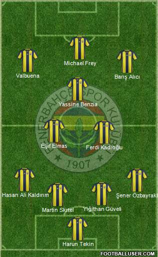 Fenerbahçe SK Formation 2018