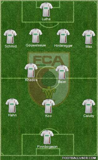 FC Augsburg Formation 2018