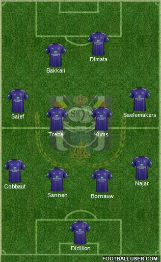 RSC Anderlecht Formation 2018