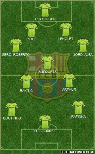 F.C. Barcelona Formation 2018