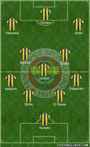 Fenerbahçe SK Formation 2018