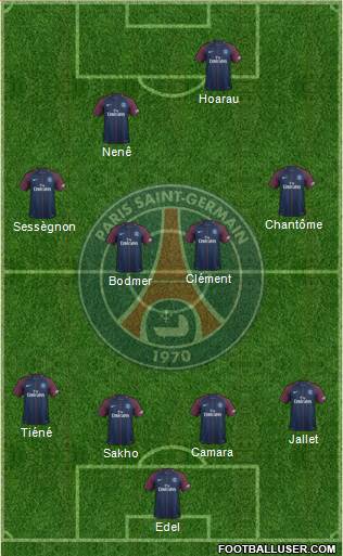 Paris Saint-Germain Formation 2018