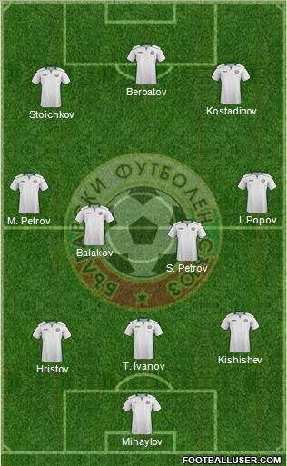 Bulgaria football formation