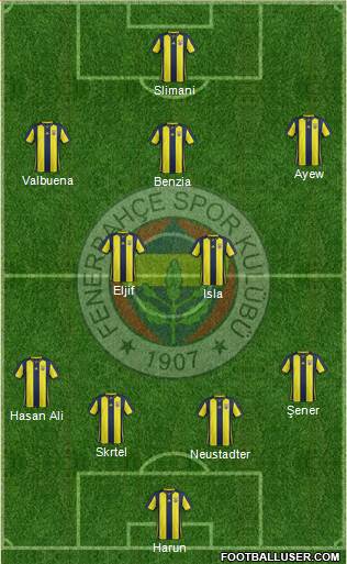Fenerbahçe SK Formation 2018