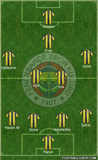 Fenerbahçe SK Formation 2018