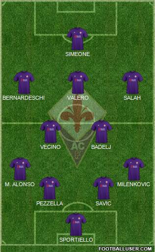 Fiorentina Formation 2018
