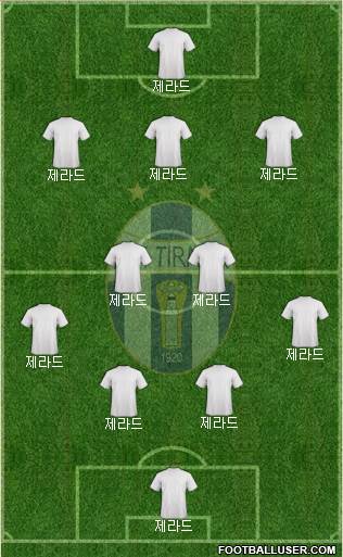 KF Tirana football formation