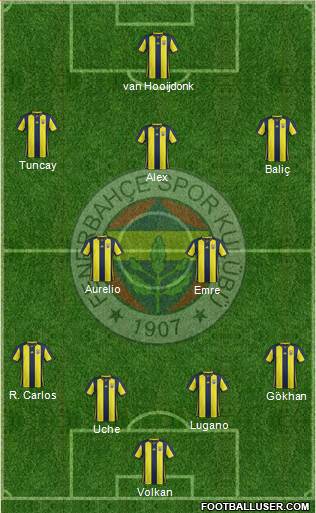 Fenerbahçe SK Formation 2018