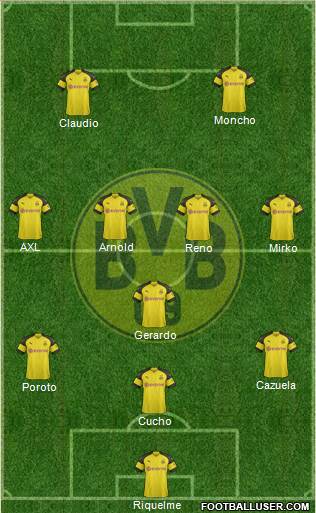 Borussia Dortmund Formation 2018