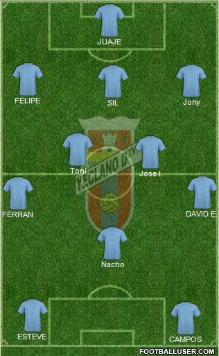 Yeclano Deportivo Formation 2018