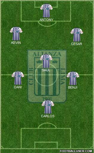 C Alianza Lima Formation 2018