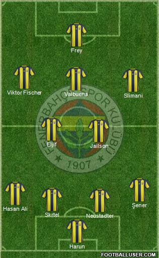 Fenerbahçe SK Formation 2018