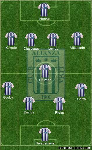 C Alianza Lima Formation 2018