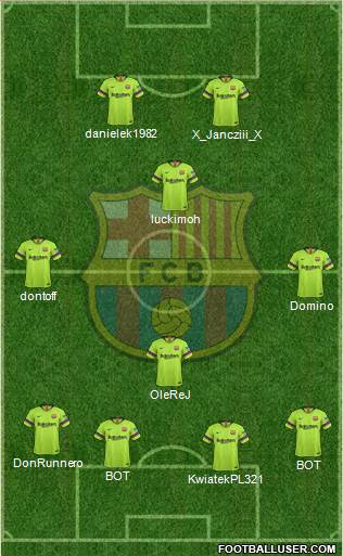 F.C. Barcelona Formation 2018