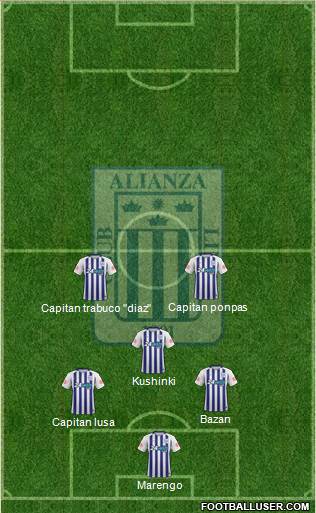 C Alianza Lima Formation 2018
