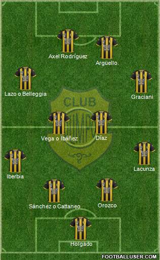 Olimpo de Bahía Blanca football formation