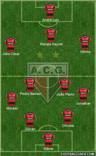 Atlético C Goianiense 4-2-2-2 football formation