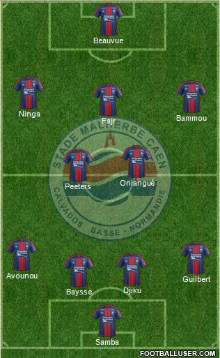 Stade Malherbe Caen Basse-Normandie football formation