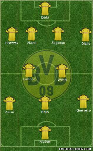 Borussia Dortmund Formation 2018