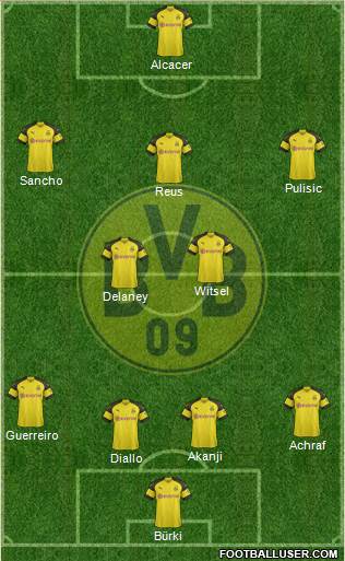 Borussia Dortmund Formation 2018