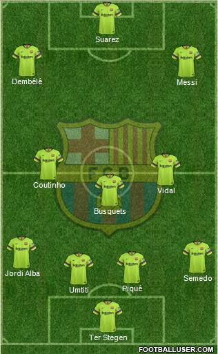 F.C. Barcelona Formation 2018