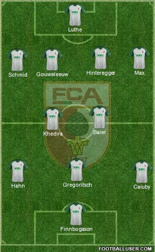 FC Augsburg Formation 2018